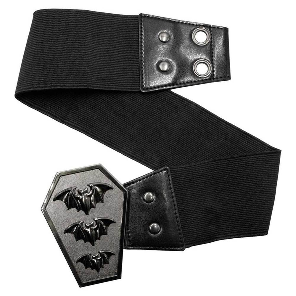 Kreepsville - Bat Coffin Taillengürtel - Schwarz
